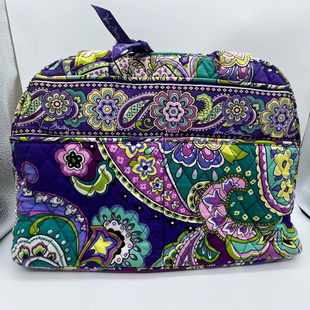 Vera Bradley Paisley Tote/Shoulder bag, Drawstring bag, and a small pouch bag.